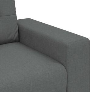 Sofa dwuosobowa, ciemnoszara, 180x77x82 cm, tkanina