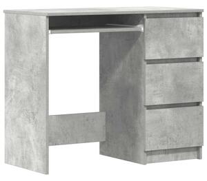 Biurko, szaroÅÄ betonu, 90x45x76 cm, materiaÅ drewnopochodny