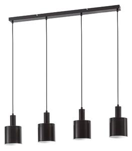 Lampa Wisząca Lindby, Ovelia, ściemnialny, czarny, kuchnia, metal, nowoczesny