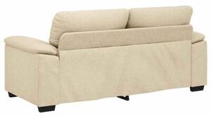 Sofa 2-osobowa, kremowa, 180x81x84 cm, tkaninÄ