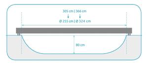 Trampolina Marimex Premium z siatką, 305 cm