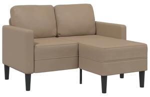 Sofa 2-osobowa z szezlongiem w ksztaÅcie litery l cappuccino