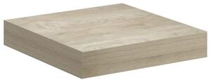 Wisząca półka ścienna, kolor dębowy, 23 x 23,5 x 3,8 cm, mdf