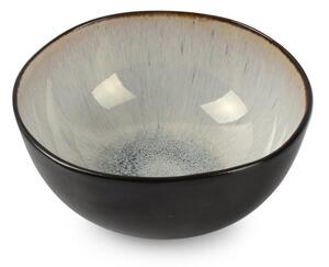 Czarna/beżowa kamionkowa miska 390 ml Lunar – Salt&Pepper