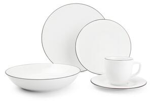 Porcelanowy zestaw talerzy 20 szt. dla 4 osób Puro – Salt&Pepper