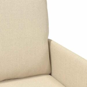 Nowoczesna kremowa sofa minimalistyczna z poduszkami i metalowymi nogami