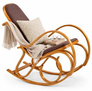 Drewniany fotel bujany w kolorze T5-D20