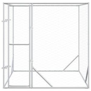Kojec zewnętrzny dla psa, 2x2x2 m, stal galwanizowana