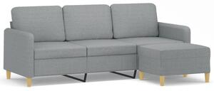 Sofa 3-osobowa z podnÃ³Å¼kiem, jasnoszara, 180 cm, tkaninÄ
