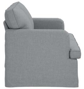 Modularna kanapa jasnoszara z ergonomicznym designem