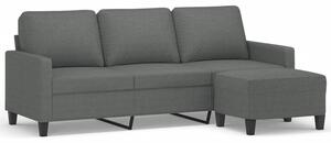 Sofa 3-osobowa z podnÃ³Å¼kiem, ciemnoszary, 180 cm, tkaninÄ