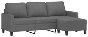 Sofa 3-osobowa z podnÃ³Å¼kiem, ciemnoszary, 180 cm, tkaninÄ