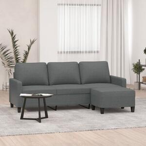 Sofa 3-osobowa z podnÃ³Å¼kiem, ciemnoszary, 180 cm, tkaninÄ