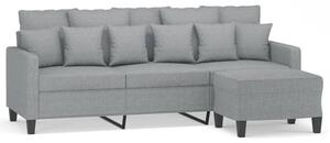 Sofa 3-osobowa z podnÃ³Å¼kiem, jasnoszara, 180 cm, tkaninÄ