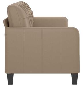 Sofa, 3-osobowa cappuccino, 180 cm, sztuczna skÃ³ra