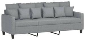 Sofa 3-osobowa z podnÃ³Å¼kiem, jasnoszara, 180 cm, tkaninÄ