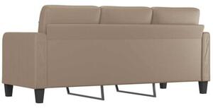 Sofa, 3-osobowa cappuccino, 180 cm, sztuczna skÃ³ra