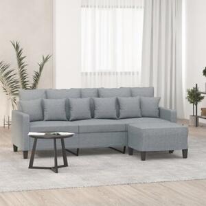 Sofa 3-osobowa z podnÃ³Å¼kiem, jasnoszara, 180 cm, tkaninÄ