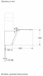 Okap BOSCH DWK65DK20 BiaÅy 550m3/h 60dB klasa A