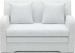 Rozkładana 2-osobowa sofa ARIO ROYAL, biała