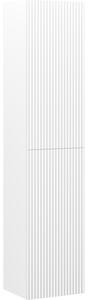 Mexen Rivel słupek łazienkowy 35 cm, 2 drzwi, ryflowany, biały mat - 91A21-03016-2-BF01