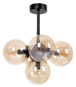 Bursztynowa pięciopunktowa lampa sufitowa - A688 R5-E11