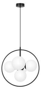 Czarno-biała geometryczna lampa wisząca - 5X A690 B4-C19