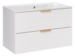 Zestaw mebli łazienkowych 80cm z umywalką Lava Aster White