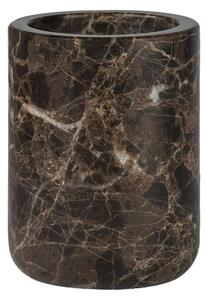 Brązowy marmurowy kubek na szczoteczki do zębów Marble – Mette Ditmer Denmark