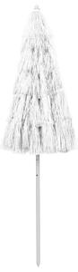 Parasol plażowy w hawajskim stylu, biały, 240 cm