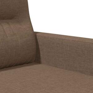Sofa 2-osobowa, brÄ zowa, 120 cm, tapicerowana tkaninÄ