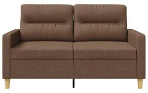 Sofa 2-osobowa, brÄ zowa, 120 cm, tapicerowana tkaninÄ