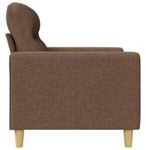 Sofa 2-osobowa, brÄ zowa, 120 cm, tapicerowana tkaninÄ