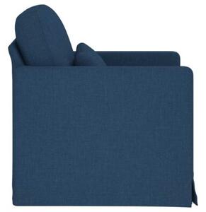 Nowoczesna moduÅowa sofa z metalowÄ ramÄ w kolorze niebieskim