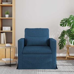 Nowoczesna moduÅowa sofa z metalowÄ ramÄ w kolorze niebieskim