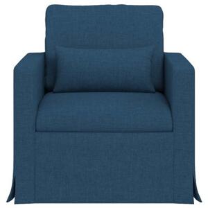 Nowoczesna moduÅowa sofa z metalowÄ ramÄ w kolorze niebieskim