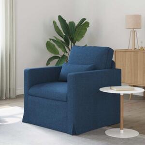 Nowoczesna moduÅowa sofa z metalowÄ ramÄ w kolorze niebieskim