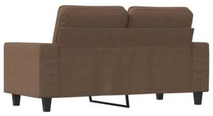 Sofa 2-osobowa, brÄ zowa, 120 cm, tapicerowana tkaninÄ