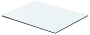 Półki, 2 szt., panel z przezroczystego szkła, 40 x 25 cm