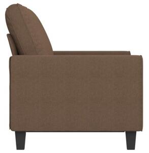 Sofa 2-osobowa, brÄ zowa, 120 cm, tapicerowana tkaninÄ