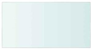 Półki, 2 szt., panel z przezroczystego szkła, 40 x 25 cm
