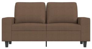 Sofa 2-osobowa, brÄ zowa, 120 cm, tapicerowana tkaninÄ