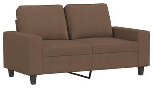 Sofa 2-osobowa, brÄ zowa, 120 cm, tapicerowana tkaninÄ
