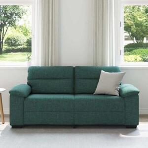 Sofa 2-osobowa, ciemnozielona, 180x81x84 cm, tkaninÄ