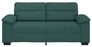 Sofa 2-osobowa, ciemnozielona, 180x81x84 cm, tkaninÄ