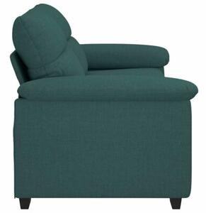 Sofa 2-osobowa, ciemnozielona, 180x81x84 cm, tkaninÄ