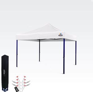 Namiot nożycowy 3x3 m – Szybki montaż i 100% ochrona na imprezy i uroczystości - bez 3 ścian - Biały
