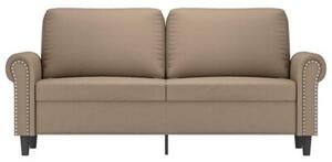 Sofa, 2-osobowa kolor cappuccino, 140 cm, sztuczna skÃ³ra