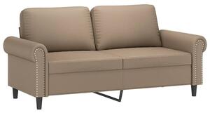 Sofa, 2-osobowa kolor cappuccino, 140 cm, sztuczna skÃ³ra