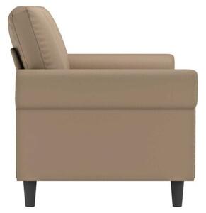 Sofa, 2-osobowa kolor cappuccino, 140 cm, sztuczna skÃ³ra